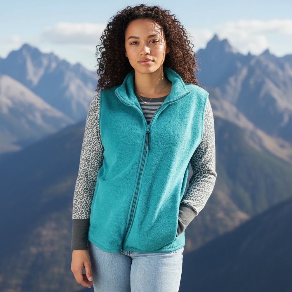 ‎Woolrich fleece zip vest